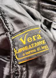Gonna in vera pelle, lavorazione artigiana, tg 46