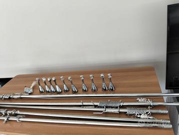 Bastoni per tende in acciaio con scorritenda 