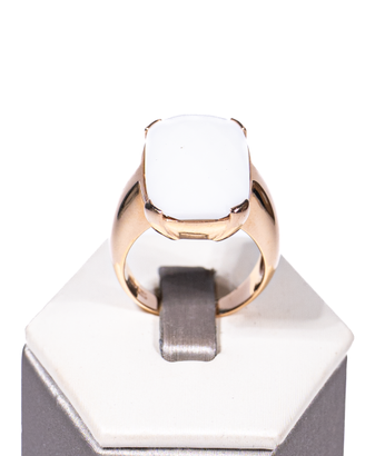 Anello in oro con onice