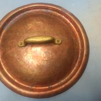 Coperchio per pentola in rame massiccio