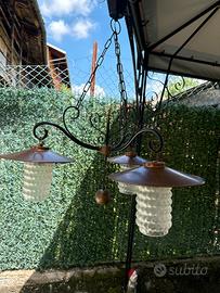 Lamadario anni 70 in rame