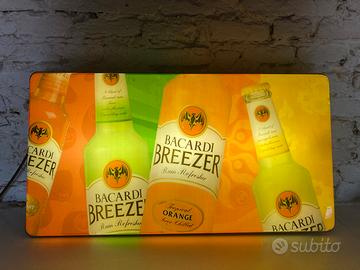 Insegna luminosa bacardi breezer