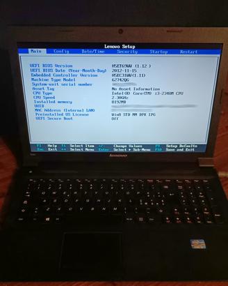 Laptop Lenovo B590 usato - funzionante