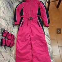 tuta intera da neve bimba