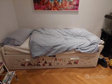 letto ikea con cassettoni