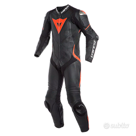 Tuta moto Dainese Laguna Seca 4 1PC nera con logo