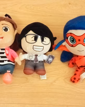 Lotto 3 Peluche  Gabby, CiaoAmici e LadyBug