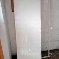 Porta in ferro zincato verniciata bianca