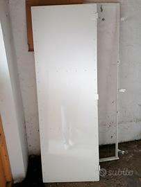 Porta in ferro zincato verniciata bianca