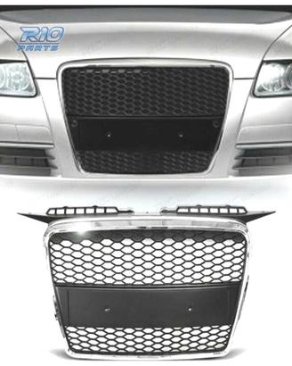 GRIGLIA AUDI A3 8P 8PA 05-08 LOOK RS CROMO NERO