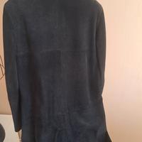 Giacca lunga scamosciata 