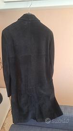 Giacca lunga scamosciata 