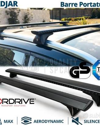 Barre Tetto per Renault Kadjar in Alluminio Nero