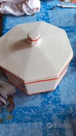 biscottiera Ceramica Santucci deruta per Colussi 