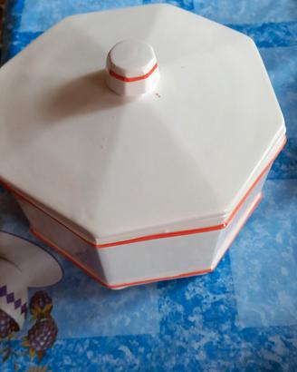 biscottiera Ceramica Santucci deruta per Colussi 