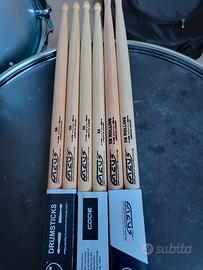 3 paia di bacchette batteria