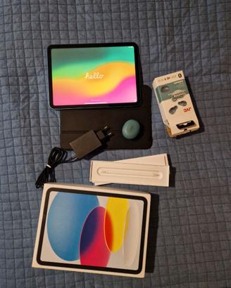 iPad 64gb 10 gen blu + Apple Pencil