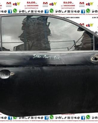 PORTIERA ANTERIORE DESTRA DX FIAT 500 ANNO 2007/20