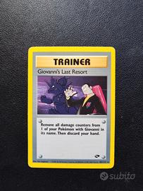Giovanni Last Resort - Carte Pokemon Set Gym 