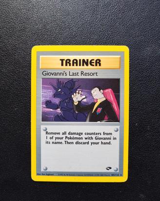Giovanni Last Resort - Carte Pokemon Set Gym 