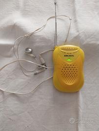 Radio tascabile anni 90 Majestic RT 25BL gialla