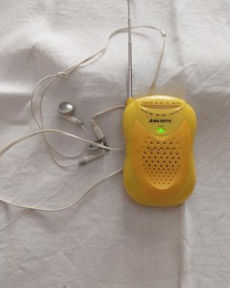 Radio tascabile anni 90 Majestic RT 25BL gialla