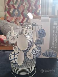 set tazzine e sotto tazza