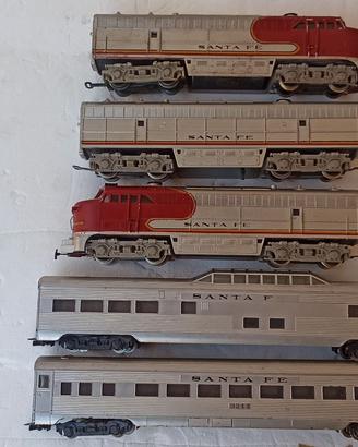 RIVAROSSI SANTA FE CONVOGLIO CON SIRENA E CARROZZE