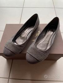 Ballerine vera pelle grigie n. 40 marca Vitulli