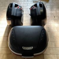 Tris valigie GIVI V35 + telai e staffe Fazer FZ1