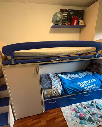 Cameretta per bambino con letto a castello