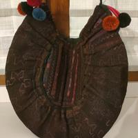 Borsa in tessuto bordeaux