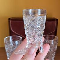 set 3 bicchieri shot vintage mini
