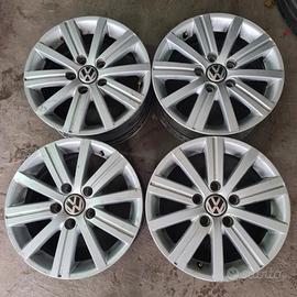 4 cerchi lega volkswagen golf 6 r15 lt6343