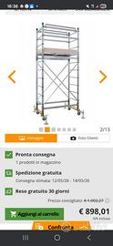 2 trabattelli professionali in alluminio