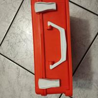 Scatola  con supporto arancione