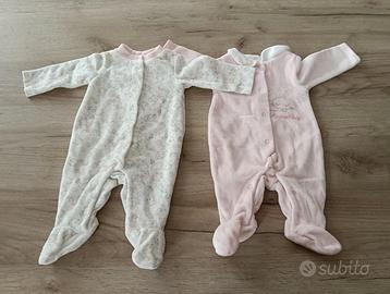 set 5 tutine neonato taglia 0-1 mesi