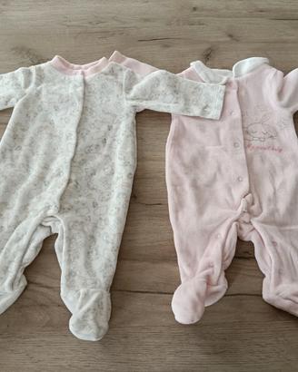 set 5 tutine neonato taglia 0-1 mesi