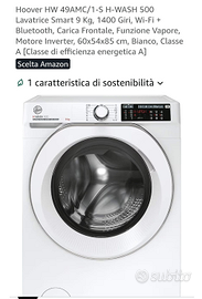 Lavatrice e asciugatrice Hoover nuove a Milano