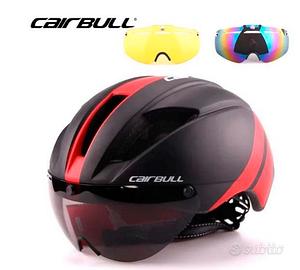 Casco Da Ciclismo Con  Occhiali