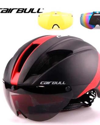 Casco Da Ciclismo Con  Occhiali