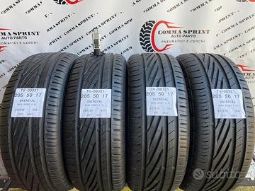 4 PNEUMATICI 205/50 R17 UNIROYAL ESTIVE SEMINUOVE