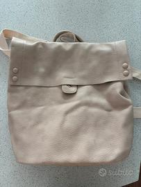 Zaino/borsa beige effetto pelle – super capiente