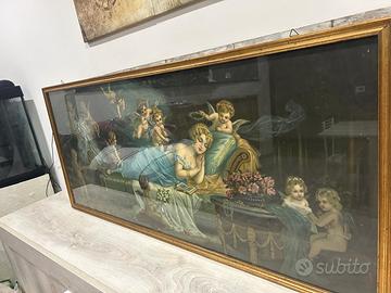 Quadro Capezzale Vintage Anni '50 - Scena Romantic