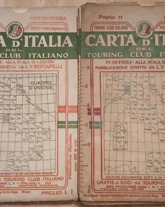 Cartine e guide Touring club italiano 1935