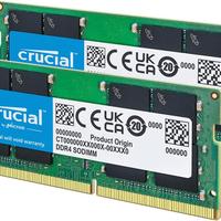 Crucial RAM DDR4 64GB Kit (2x32GB) 3200MHz SODIMM