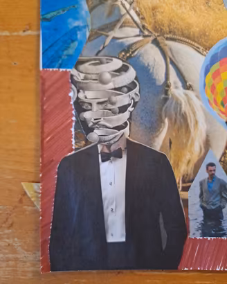 Collage N°3 - hiding feelings