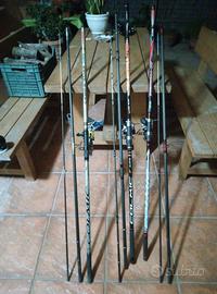 Set 3 canne colmic ripartite più 3 molinelli Tica