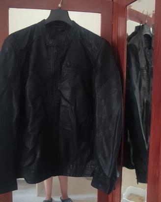 giacca uomo in ecopelle nera taglia Xl
