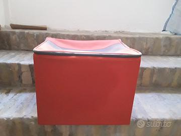 SCATTOLA  PIEGHEVOLE  DI TESSUTO ROSSO